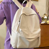 Solid Canvas Backpack for Daily Use