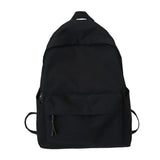 Solid Canvas Backpack for Daily Use