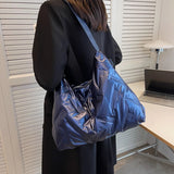 Large Capacity Padded Crossbody Bag for Women Winter Handbag Lady Purse