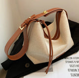 Causal Large Shopper Tote Leather Patchwork Shoulder Bag