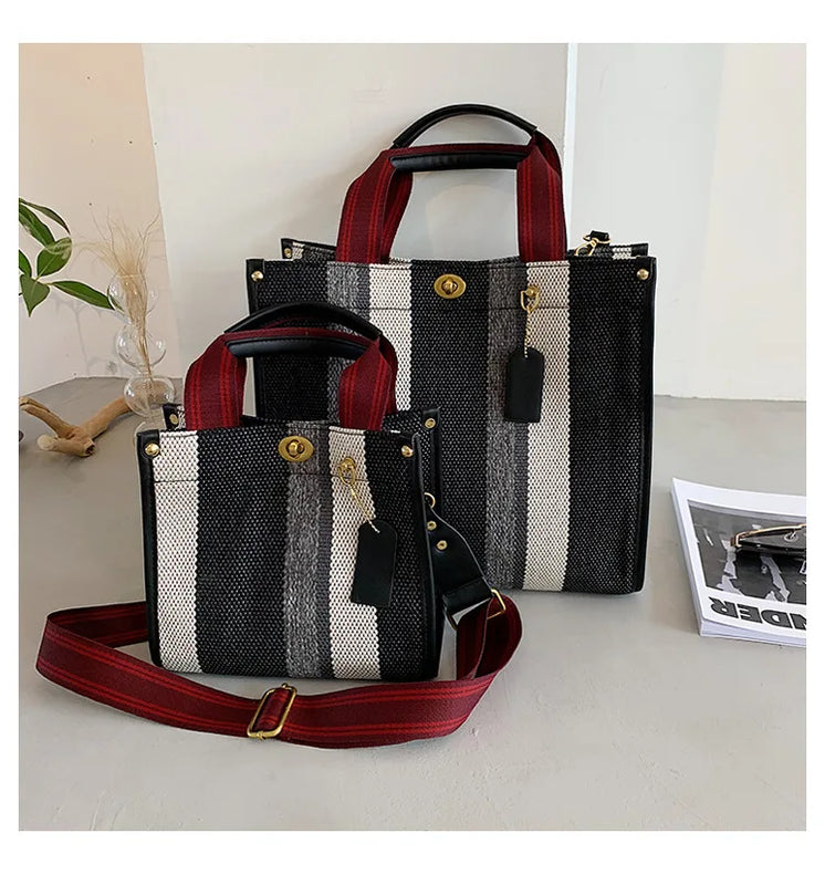 Causal Linen Weave Women's Bags Tote Large Capacity Shopper Bag