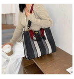 Causal Linen Weave Women's Bags Tote Large Capacity Shopper Bag