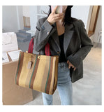 Causal Linen Weave Women's Bags Tote Large Capacity Shopper Bag