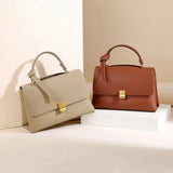 Solid Flap Saddle Bag Large Capacity Women Shoulder Bag