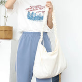 Causal Women's Canvas Bag Large Nylon Shoulder Bag High Shopping Hobo Bag