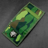 Cavans Camo Tri-fold Wallet w/ Safe Chain For Men