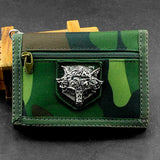 Cavans Camo Tri-fold Wallet w/ Safe Chain For Men