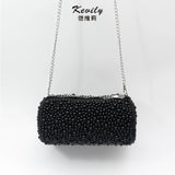 Cavilly Spring Pearl Cylinder Women's Bag Messenger