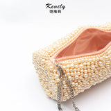 Cavilly Spring Pearl Cylinder Women's Bag Messenger
