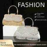 Full Diamond Evening Bag Women's Messenger Bag Party Bridesmaid Handbag