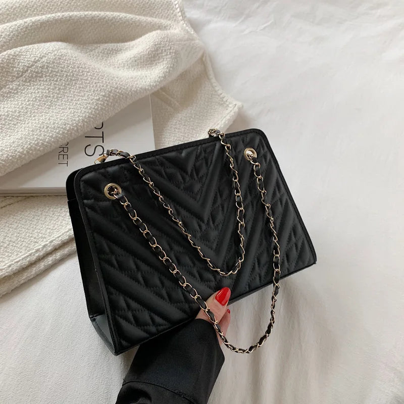 Celeb Retro Chain Small Square Bag for Women