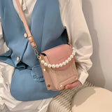 Celebrity Pouch Women's Bag Contrast Texture Phone Bag Shoulder Messenger Bag
