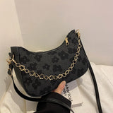 Celebrity Retro Textured Women's Messenger Bag Chain Shoulder Bag