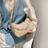 Celebrity Retro Textured Women's Messenger Bag Chain Shoulder Bag