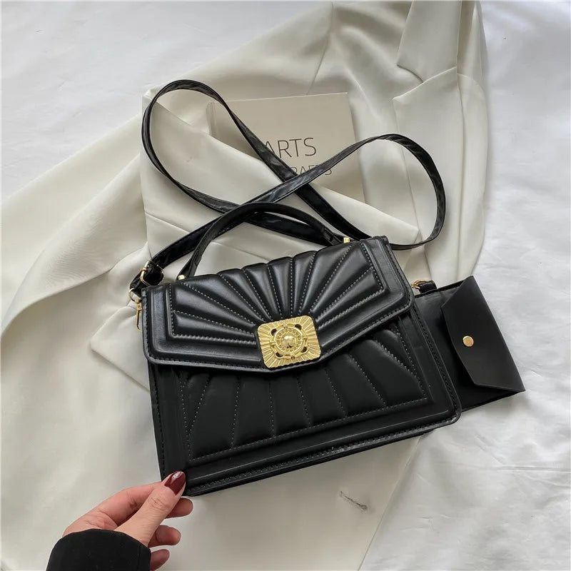 Celebrity Spring Messenger Bag Women's Shoulder Bag Temperament Small Square Bag