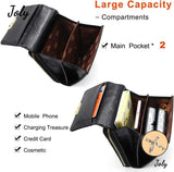 Cell PU Leather Small Cross Body Mini Wallet Purse Bag - Black