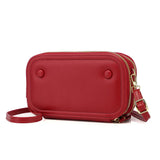 PU Leather Crossbody Bags for Womens Zipper Wallet Mini Shoulder Bag