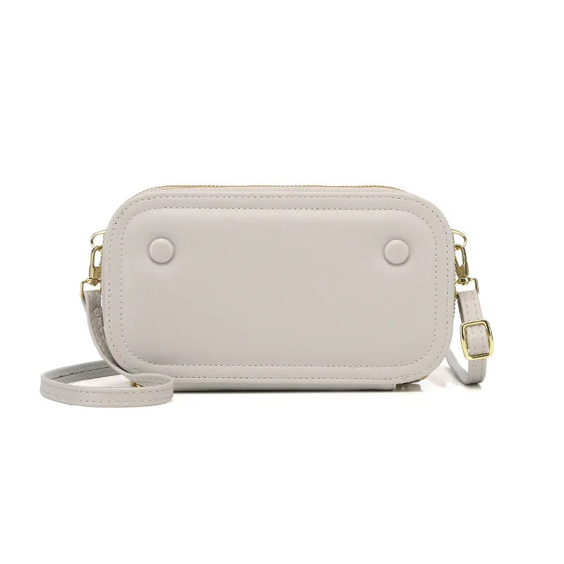 PU Leather Crossbody Bags for Womens Zipper Wallet Mini Shoulder Bag
