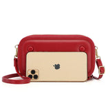 PU Leather Crossbody Bags for Womens Zipper Wallet Mini Shoulder Bag