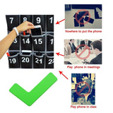 Classroom Cell Phone Holder with Numbered Pocket Chart Organizer