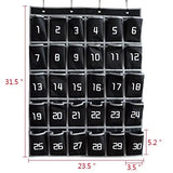 Classroom Cell Phone Holder with Numbered Pocket Chart Organizer