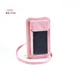 Clear Crossbody Bag Cell Phone Pocket Handbag for Women