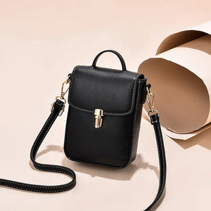 Women's Lock Mini Bag Crossbody for Cell Phone
