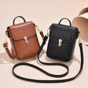 Women's Lock Mini Bag Crossbody for Cell Phone