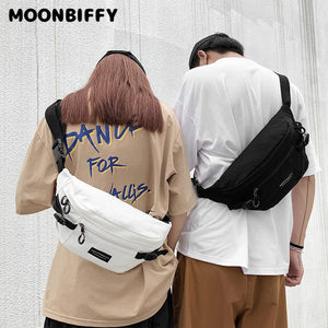 Canvas Shoulder Crossbody Bag Outdoor Sports Chest Bag