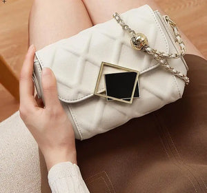 Diamond Chain Crossbody Bag for Women Summer Fragrance Shoulder Bag