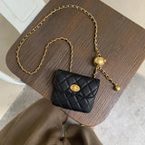 Leather Chain Bag for Women Waist Strap Chest Banana Bag
