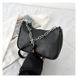 Chain Bag Shoulder Bags for Women Underarm PU Zipper Summer Casual Handbag
