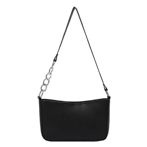 Chain Shoulder Bags PU Leather Underarm Flap Daily Travel Han