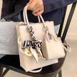 Chain Bow Handbag Women Winter Trends Shoulder Bags PU Leather Crossbody Bag