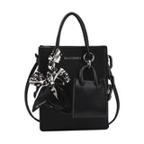 Chain Bow Handbag Women Winter Trends Shoulder Bags PU Leather Crossbody Bag