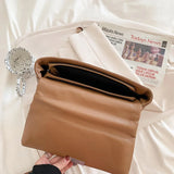 Chain Handbags PU Leather Crossbody Bags For Women Winter Space Cotton Bag Shoul