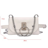 Chain Crossbody Bag For Women Phone Purse Waist Bag Ladies Chest Bag