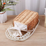 Woven Chain Crossbody Bag Waterproof Messenger Pack