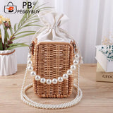 Woven Chain Crossbody Bag Waterproof Messenger Pack
