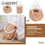 Woven Circle Chain Crossbody Bag Messenger