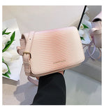 Snakeskin Print Leather Crossbody Bag for Women