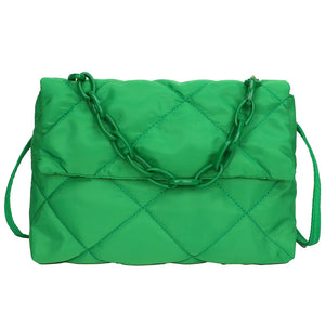 Quilted Chain Crossbody Shoulder Bag All-match Winter Large Capacity