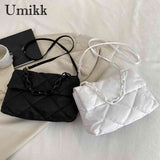 Nylon Crossbody Square Bag Quilted All-match Large Capacity for Girls Shopping
