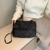 Nylon Square Crossbody Bag Quilted All-match Large Capacity for Girls
