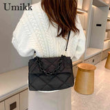 Nylon Crossbody Square Bag Quilted All-match Large Capacity for Girls Shopping