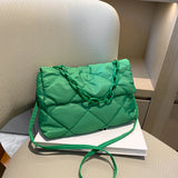 Nylon Crossbody Square Bag Quilted All-match Large Capacity for Girls Shopping