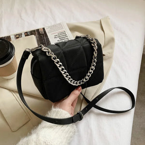 Chain Mini Oxford Flap Shoulder Bag Cross Body Clutches