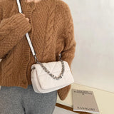 Chain Mini Oxford Flap Shoulder Bag Cross Body Clutches