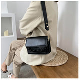 Chain Mini PU Leather Flap Bags for Women Summer Lady Shoulder Handbag