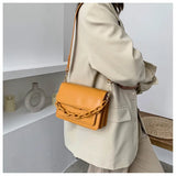 Chain Mini PU Leather Flap Bags for Women Summer Lady Shoulder Handbag